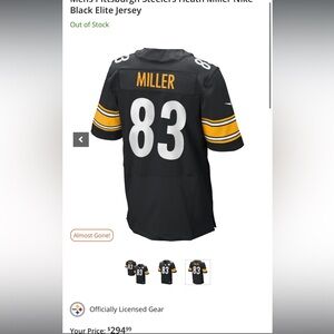 LIMITED Heath Miller #83 Nike Home Jersey Pittsburg Steelers (sold out) XL